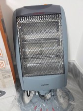 Image of Warmlite WL42005 1.2kW 3 Bar Halogen Heater Grey – 2 Bars Working Spares/Repair