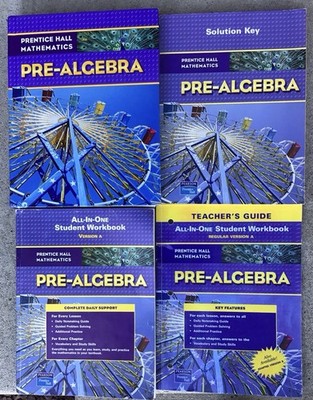 Prentice Hall Math Pre-Algebra Teacher solution & Student Workbook , Key Charles