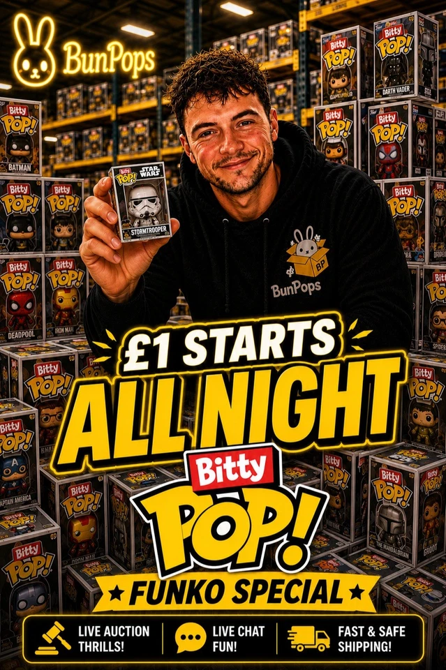 £1 STARTS ALL NIGHT | BITTY POPS | RARES + CHASES