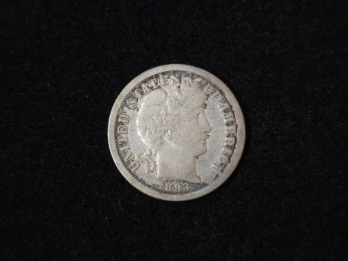 1893-O Barber Silver Dime Fine+ 110125