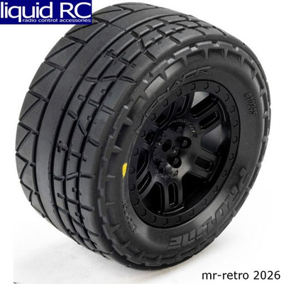 #ad Pro Line 1034510 Menace F R Street Tires Mounted 12mm Black Split Six for ARRMA $34.99