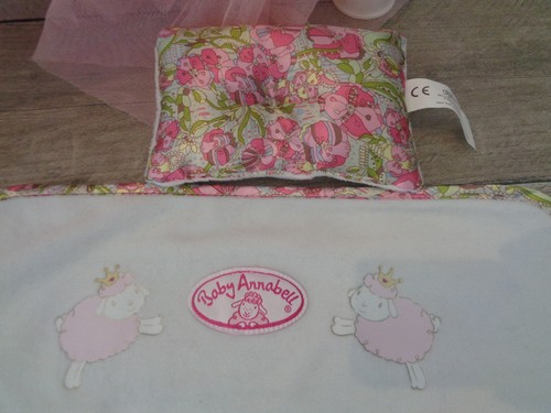 baby annabell rocking cot/crib+bedding,drapes+musical/lights lamb toy - Picture 6 of 19