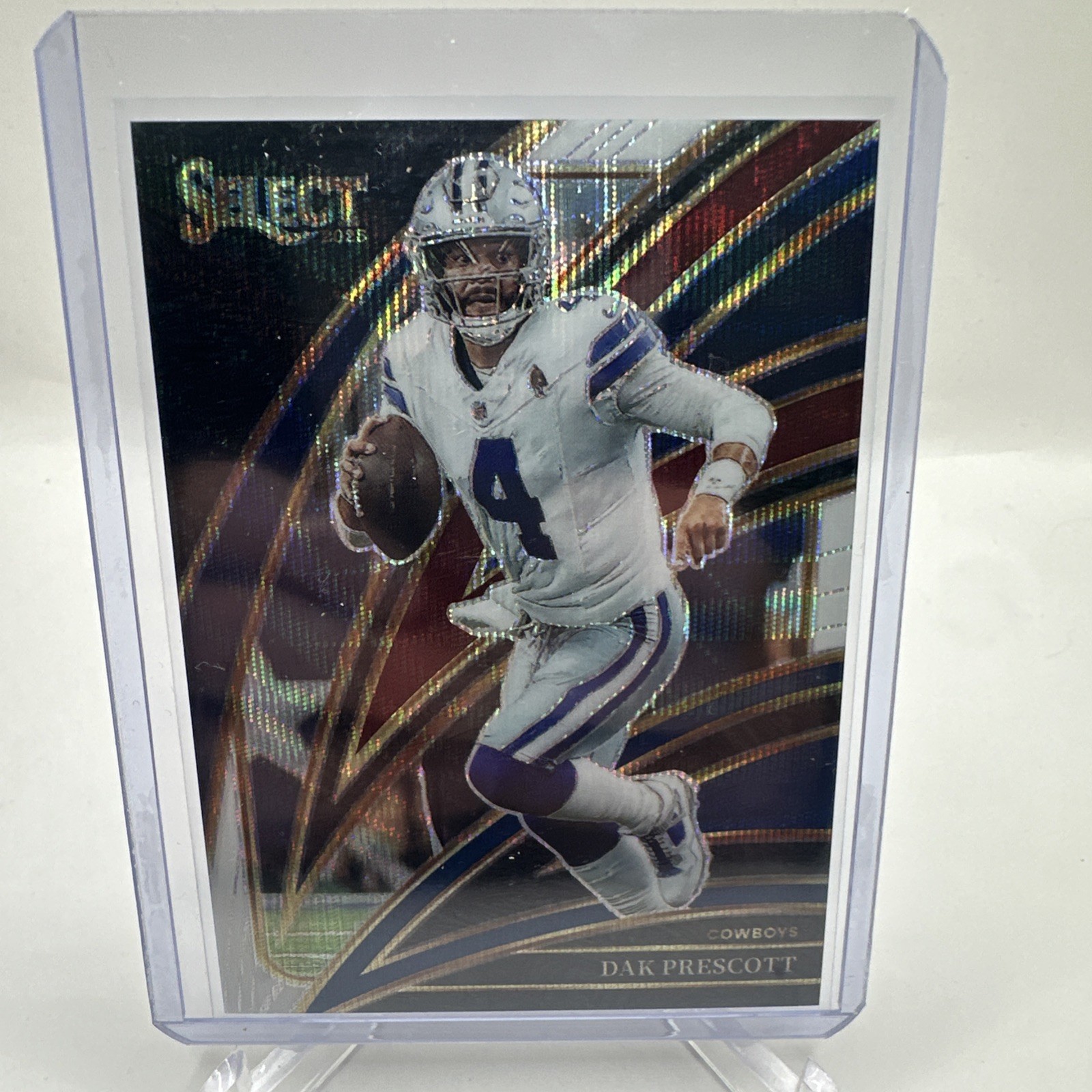 2025 Panini Select DAK PRESCOTT CLUB LEVEL TRI-COLOR PRIZM /249 #296 SP Cowboys