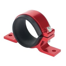 Fuel Filter Mounting Bracket, Aluminum Alloy Fuel Pump Clamp Holder, 60MM Red