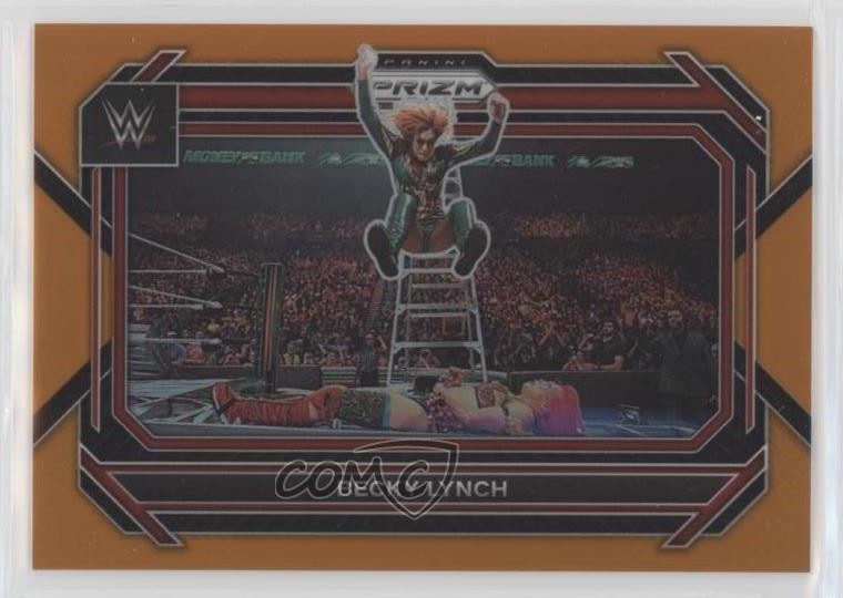 2023 Panini Prizm WWE Orange Prizm 61/99 Becky Lynch #18 ux8