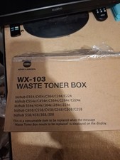 Konica Minolta WX-103 Waste Toner Box GENUINE Open box