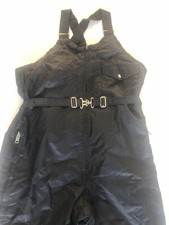 Black Waterproof Ski Salopettes Sz Waist 34/36” # 301. 💦💦