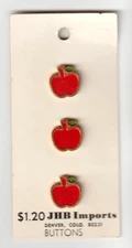 JHB Imports Buttons Apples 12mm (1/2")