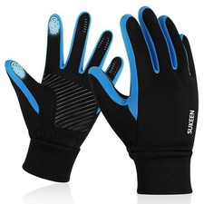 Kids Winter Gloves, Touchscreen Anti-Slip Kids Cycling Gloves, Warm Windproof