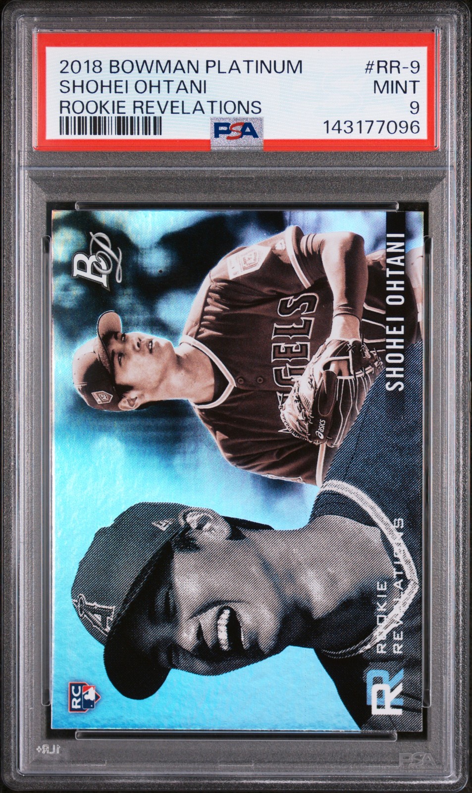 2018 BOWMAN PLATINUM ROOKIE REVELATIONS #RR-9 SHOHEI OHTANI ROOKIE RC PSA 9