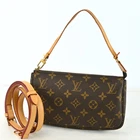 Authentic Louis Vuitton Monogram Pochette Accessories Pouch Bag M1377R805