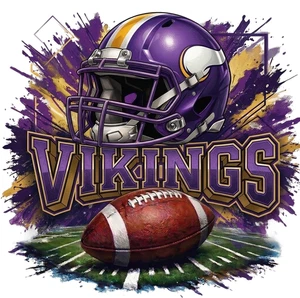 American Football Minnesota Vikings Self Adhesive Vinyl Sticker