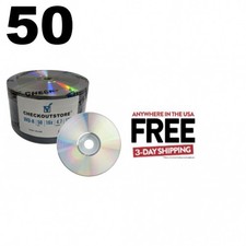 50 Grade A 16X DVD-R 4.7GB Shiny Silver Shrink Wrap   1-3 DAY