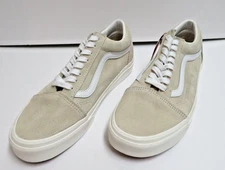 Vans Pig Skin Suede Sherpa Old Skool Shoes Sandshell M-8.0/W-9.5 NWT/NWOB