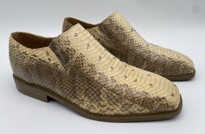 Genuine Python Snake Skin Shoes Giorgio Brutini Slip-On  display picture 3