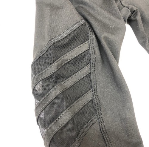 New! Justice girls mesh stripe legging size 6 Black Color - Picture 3 of 5