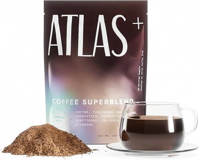 Atlas+ Coffee Superblend  Instant Mushroom Coffee with Lion s Mane Exp  27-28
