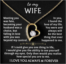 Jewelry to My Wife - the Best Thing That Ever Happened to Me, Forever Love Neckl