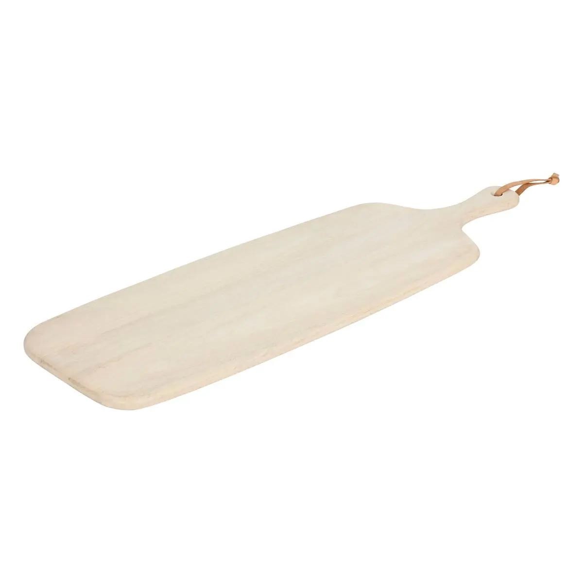 Planche de présentation en bois Ward 70cm beige plat de service