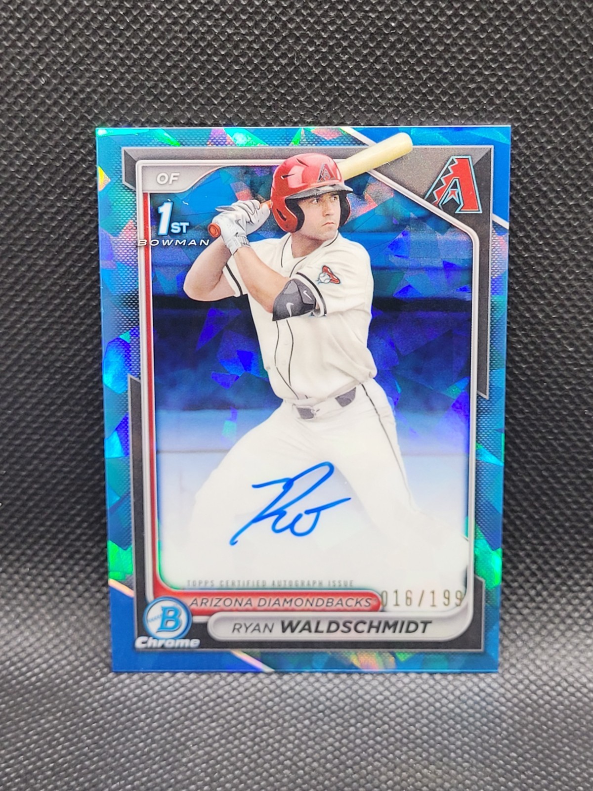 2024 Bowman Chrome Draft RYAN WALDSCHMIDT sapphire refractor auto 016/199 RC 1st