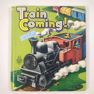 Train Coming Railroad Story Tell A Tale Hardcover Book Betty Wright 1954