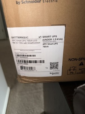 APC SMT750RM2UC 750VA 2U RackMount Smart UPS with SmartConnect Remote Monitoring