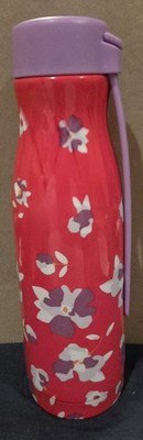 Tupperware Metal Tumbler Pink With Flowers