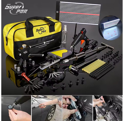 Super PDR Auto Lacklos Kit Dellen Abzieher Heber Reparatur Entfernung Klebepistole Werkzeug 92st