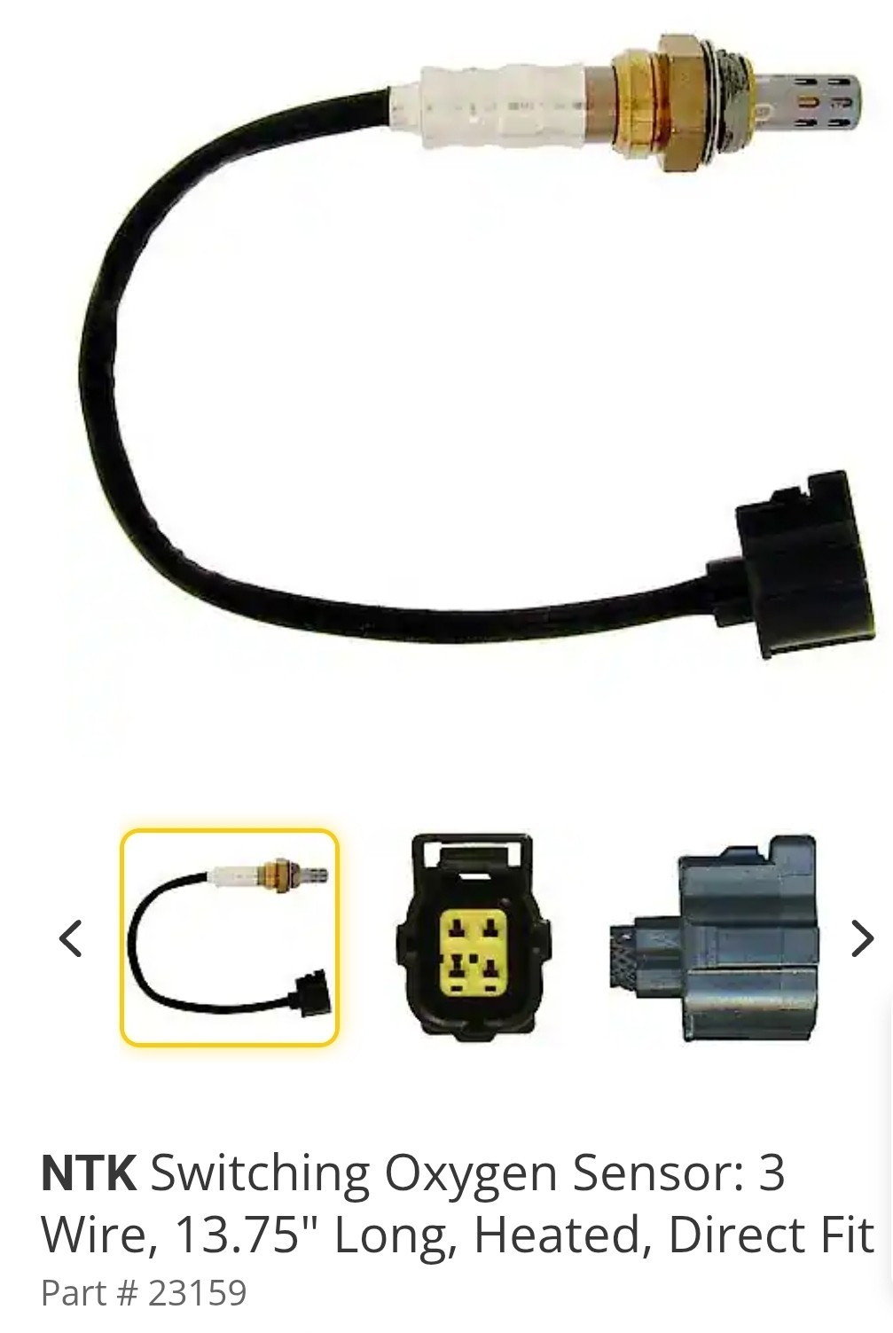 NTK Oxygen Sensor 23159 FOR JEEP DODGE RAM JEEP CHRYSLER