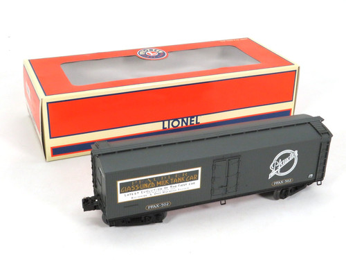 Carro tanque de leche forrado con vidrio Lionel Trains 6-17362 Pfaulder #502, calibre O | Condition: Used