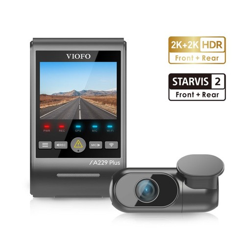 Viofo A229 Plus 2Ch 2K+2K Dash Camera with Starvis 2 Sensors - Viofo Card Bundle
