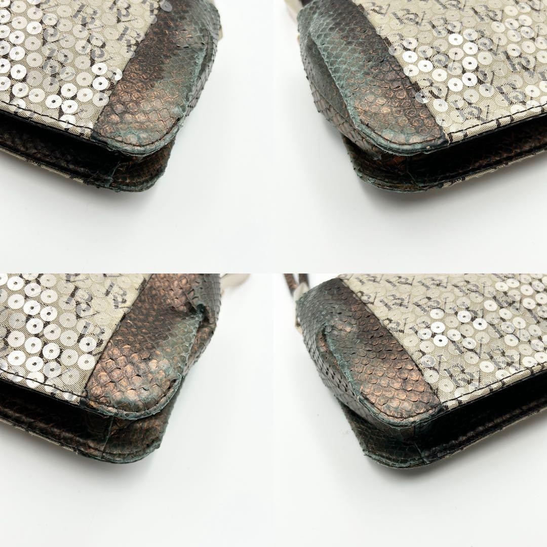 Bottega Veneta Sequin Python Pouch Accessory Rare… - image 6