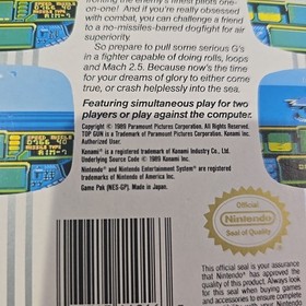 Top Gun: The Second Mission (Nintendo Nes 1989) Insertos manuales completos Rev A