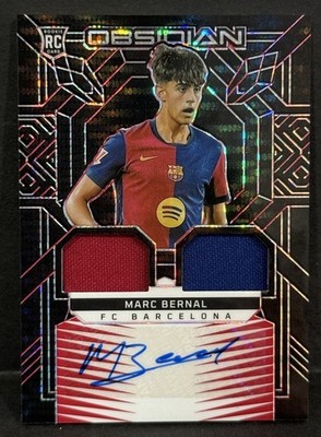 2024-25 Panini Obsidian Barcelona RC Marc Bernal Dual Patch Auto