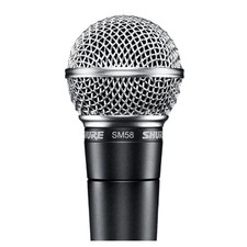 Shure SM58S Vocal Microphone On/Off Switch Steel Mesh Grille Gray 