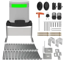 Chain Drive Sliding Gate Opener, Solar Powered | WiFi Control | Backup Battery |