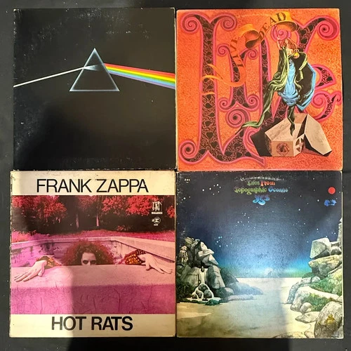 Prog Rock 7 x LP Vinyl Record Albums Pink Floyd Frank Zappa Yes Grateful Dead
