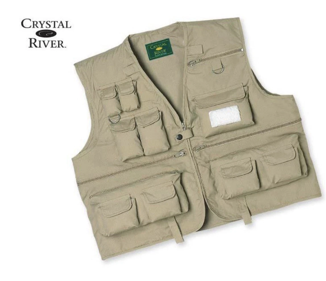 Crystal River Fishing 100% Cotton Outer Shell Fishing Vests