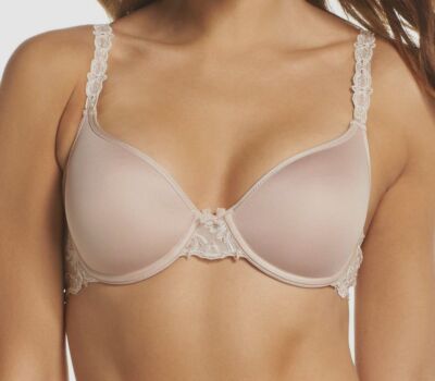 Chantelle Women's Beige Champs Elysees Convertible T-Shirt Bra Size 32D