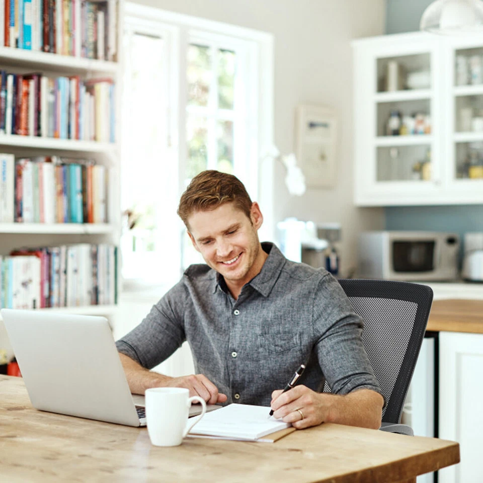 Silla de Oficina Ergonómica Silla de Escritorio Barata Malla Silla de Computadora Silla Giratoria Rodante Foto 2 de 4