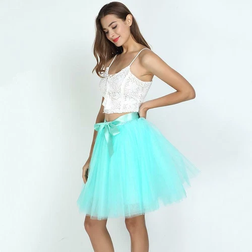 Mujeres Tutú Tul Falda Enagua Vestido de Baile Damas Fiesta Baile de graduación Rendimiento Reino Unido - Imagen 45 de 51