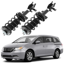Pair Front Complete Strut w/ Coil Spring Assembly For 2011-2017 Honda Odyssey