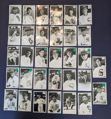 32 vintage George Brace 4x6 photos 1930's Chicago White Sox Names in Description