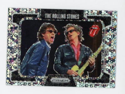 2025 Panini Prizm Rolling Stones Jagger Richards #95 Disco Silver /149 SP