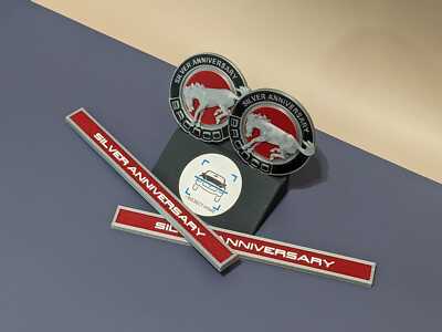 Classic Bronco Silver Anniversary Emblem Full SET - 3D Printed - Project Howe