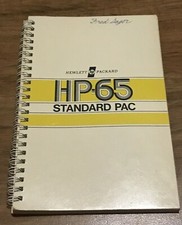 1974 HP-65 Standard Pac-1 Hewlett Packard Rare Calculator Manual