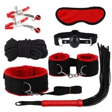 Cytherea 7 Pieces Bondage Set Restraint Love Handcuffs BDSM Slave game