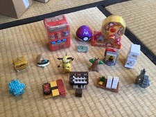 Nanoblock Pokémon Charmander Totodile Sushi Pikachu Pichu Vending Gacha Japanese