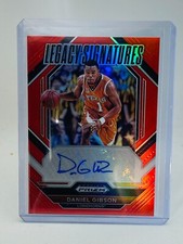 2023 Panini Prizm Draft Picks Daniel Gibson Legacy Signatures Red #015/149