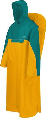 Unisex Wasserdichter Regenponcho mit Rucksackfunktion Wanderponcho Reiseponcho